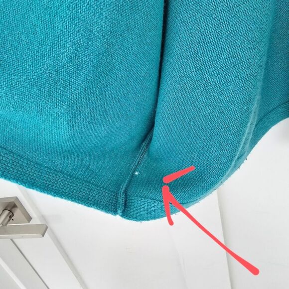 Diane Von Furstenberg Ahiga Turtleneck Poncho Wool Cadhmere Sweater in Turquouse - Picture 5 of 14